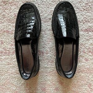 Donald Pliner Hope Leather Loafers / worn 2x /  Black / 7.5